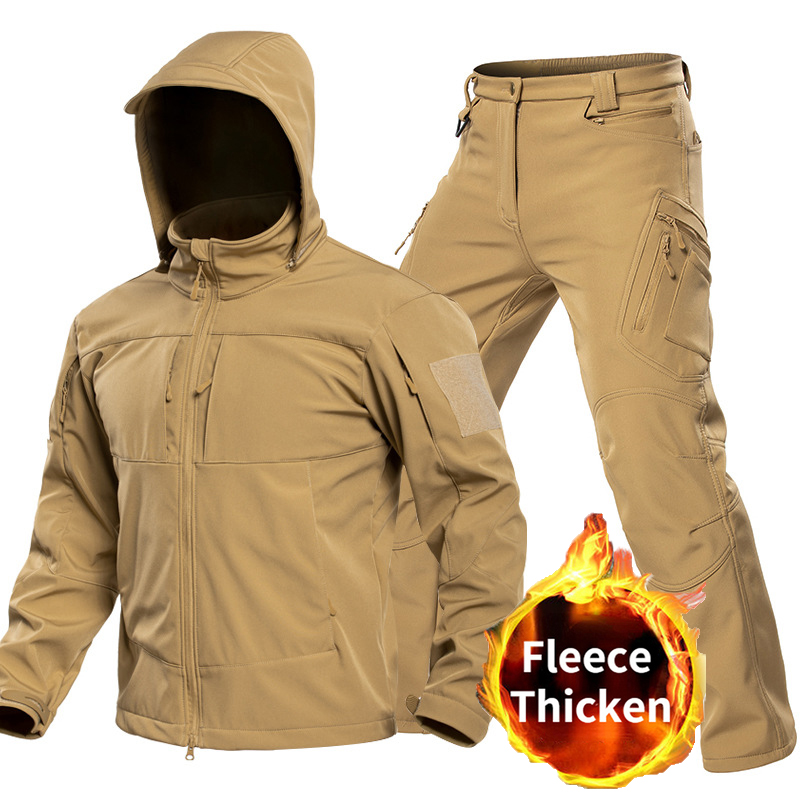 Winter Wear Clothes - Outdoor Tactical Softshell Suit for Men