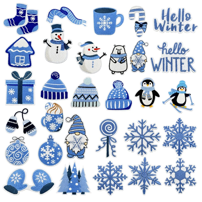 Winter Clothing Pictures - Ironing Patch Christmas Tree Cloth Decals