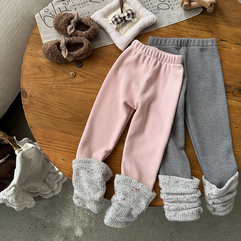 Winter Clothing For Toddlers - Baby Girls Leggings Kids Pink Pants