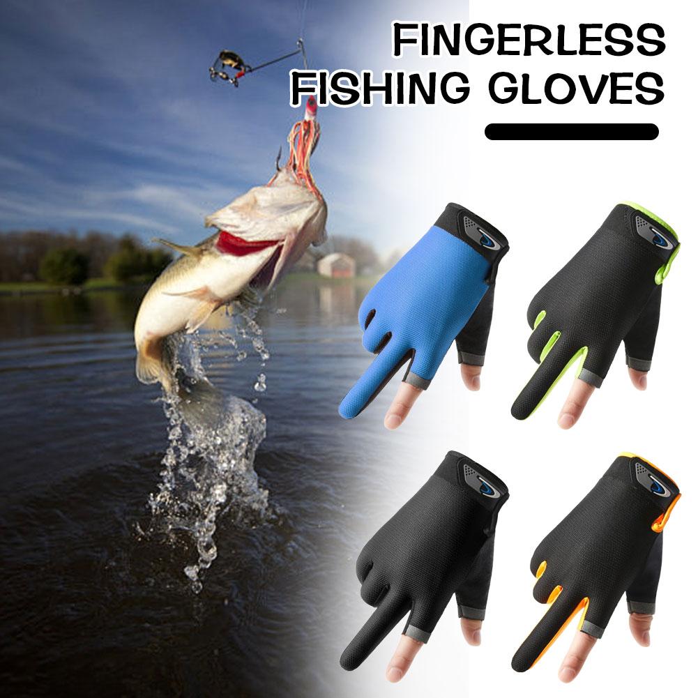 Knit Glove Touch Screen - Summer Two Finger Cut Fishing Gloves