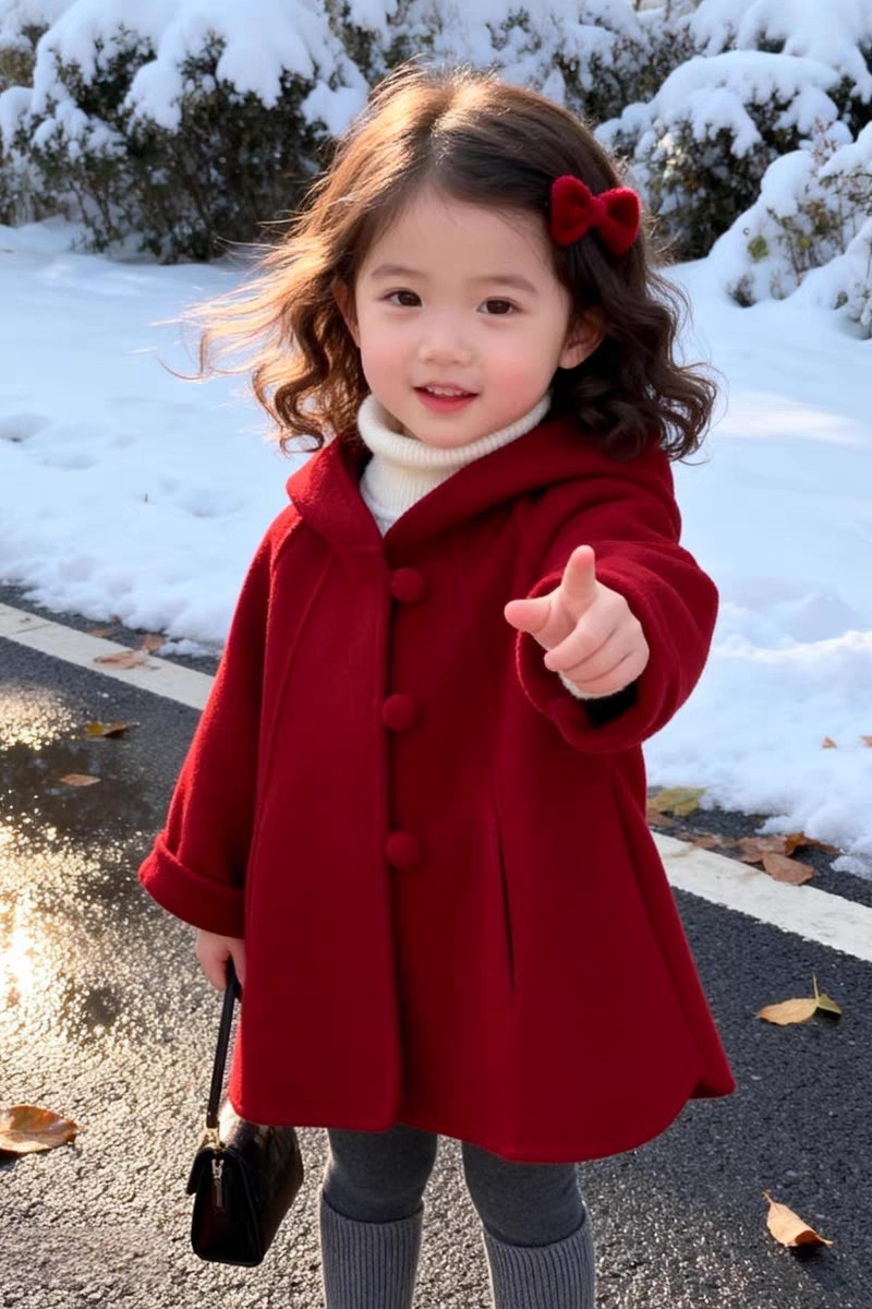 Girls Wool Coat Autumn Winter  - огляд і ціна Winter Clothing For Toddlers