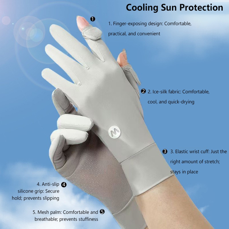 Sunscreen Ice Silk Breathable  - огляд і ціна Knit Glove Touch Screen