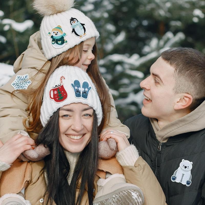 8 Pcs Winter Themed Iron on Pa - огляд і ціна Winter Clothing Pictures