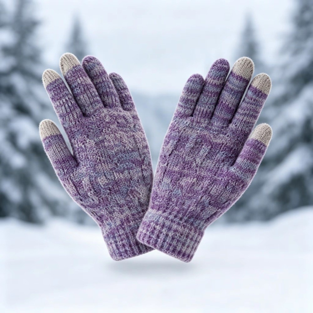2Pcs/Set Fashion Winter Childr - огляд і ціна Knit Glove Touch Screen