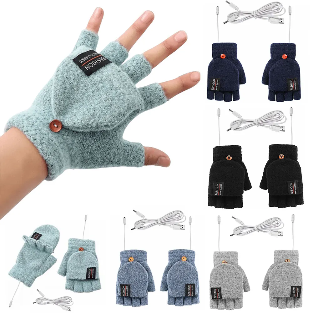 USB Electric Heated Gloves Win - огляд і ціна Knit Glove Touch Screen