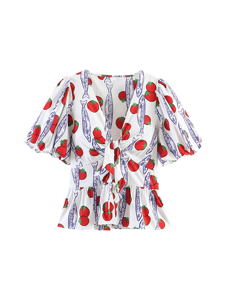 Women Fashion Printed Bow Lace - огляд і ціна Winter Clothing Vintage