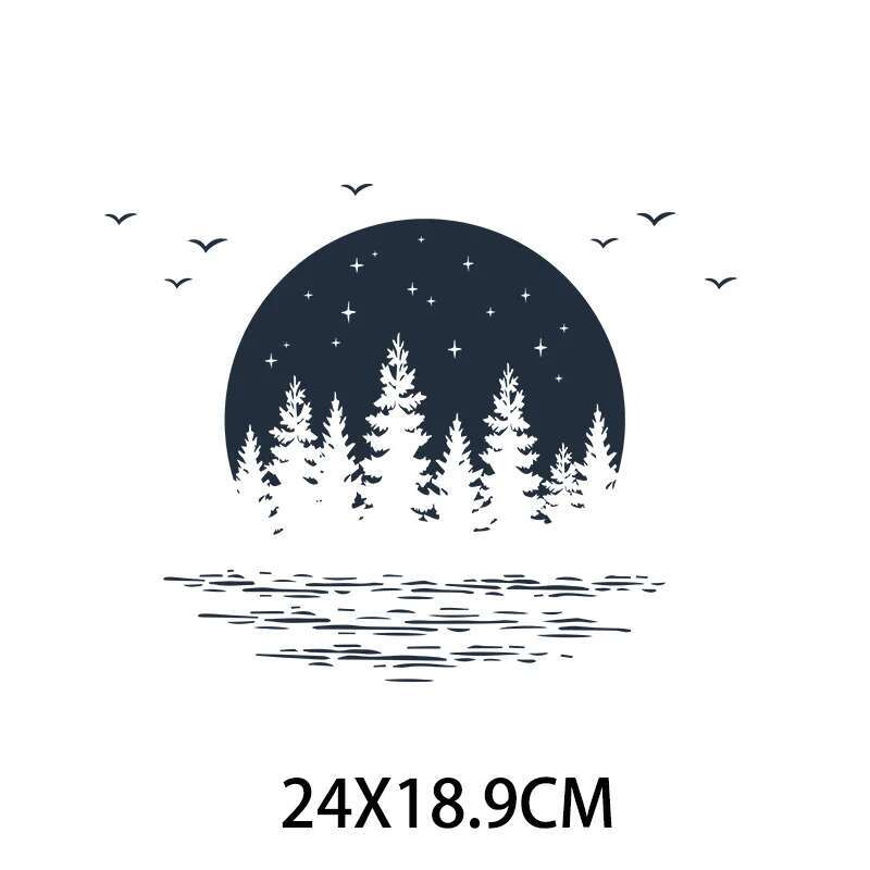 Moon Winter Forest Sunset Heat - огляд і ціна Winter Clothing Pictures