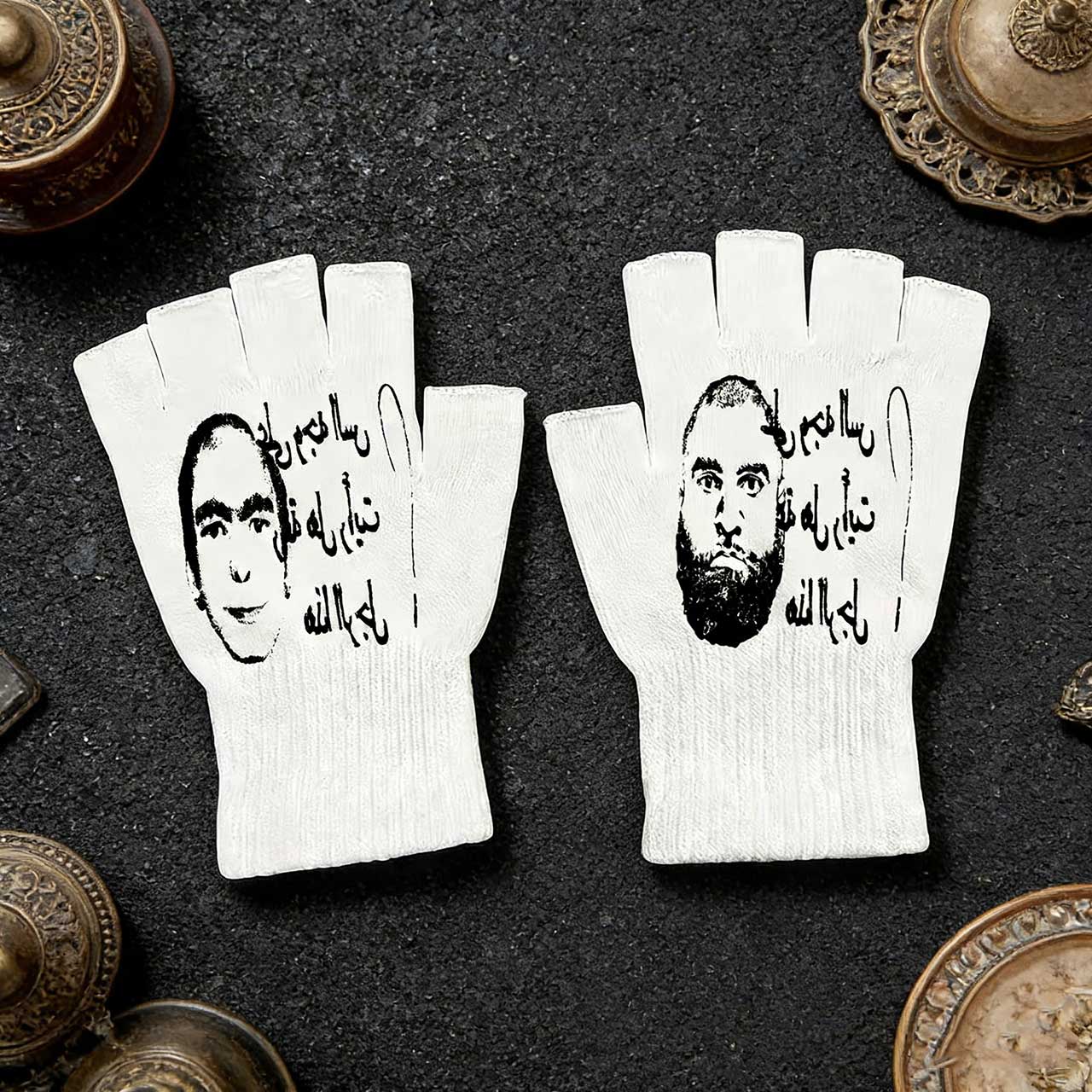 Y2K Retro Printed Fingerless G - огляд і ціна Knit Glove Touch Screen
