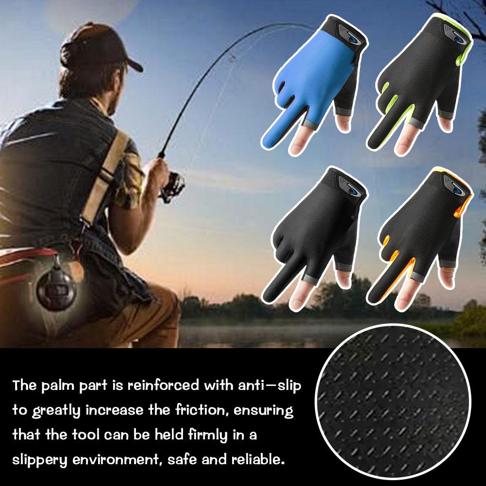 Summer Two Finger Cut Fishing  - огляд і ціна Knit Glove Touch Screen