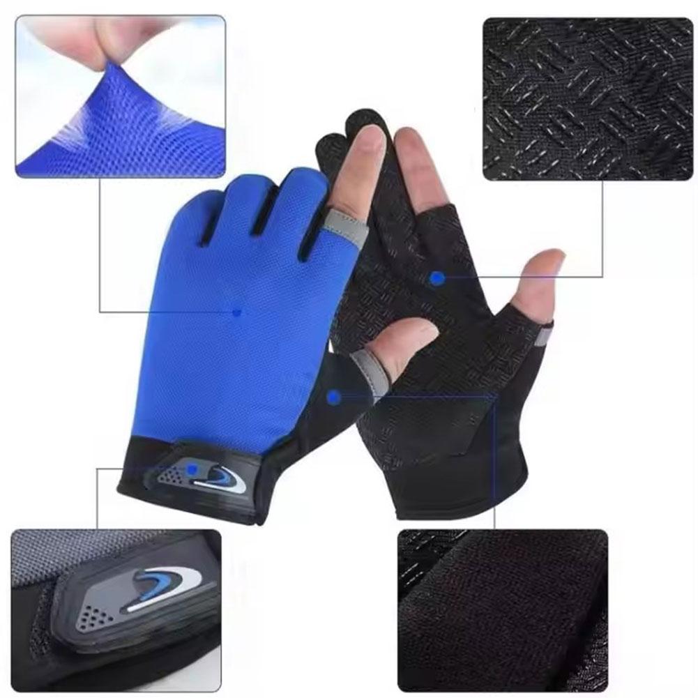 Summer Two Finger Cut Fishing  - огляд і ціна Knit Glove Touch Screen
