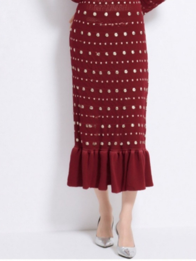 New Red Long Sleeved Knitted S - огляд і ціна Winter Clothing Pictures