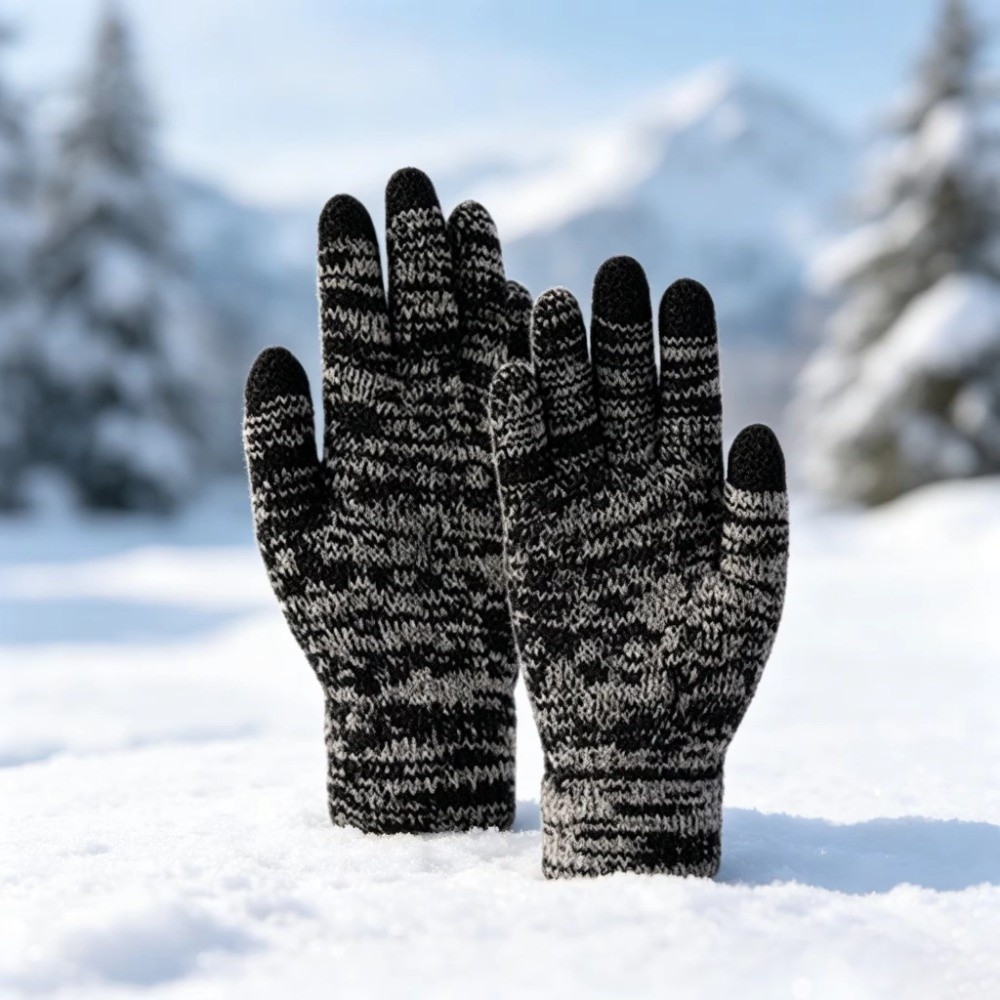 2Pcs/Set Fashion Winter Childr - огляд і ціна Knit Glove Touch Screen